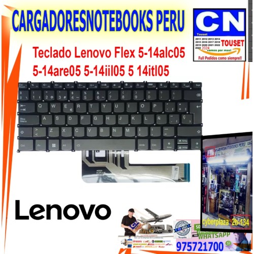 Teclado Lenovo Flex 5-14alc05 5-14are05 5-14iil05 5 14itl05