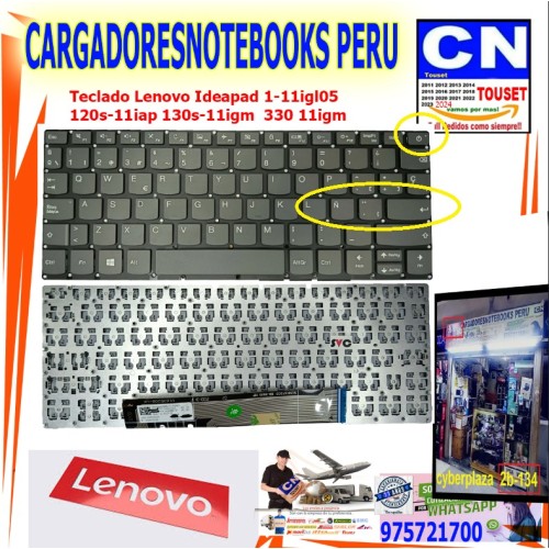 Teclado Lenovo Ideapad 1-11igl05 120s-11iap 130s-11igm  330 11i