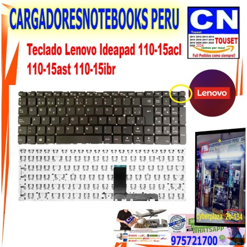 Teclado Lenovo Ideapad 110-15acl  110-15ast 110-15ibr