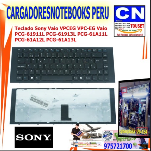 Teclado Sony Vaio VPCEG VPC-EG Vaio  PCG-61911L PCG-61913L PCG-61A11L  PCG-61A12L PCG-61A13L