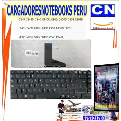 Teclado Toshiba Satellite C845 en Español | Envío a Perú Teclado Toshiba Satellite C845 en Español | Envío a Perú