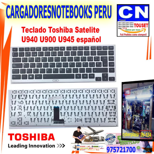Teclado Toshiba U800 U840 U845 U900 U920 U925 U940